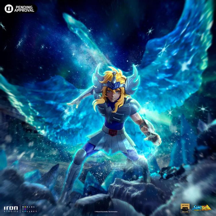 Iron Studios Saint Seiya Cygnus Hyoga 1/10 Deluxe Art Scale Limited Edition Statue
