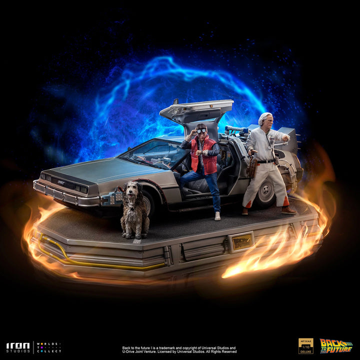Iron Studios Back to the Future DeLorean (Full Set) 1/10 Art Scale Limited Edition Statue