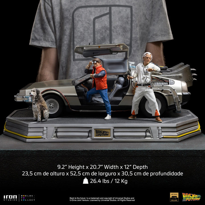 Iron Studios Back to the Future DeLorean (Full Set) 1/10 Art Scale Limited Edition Statue