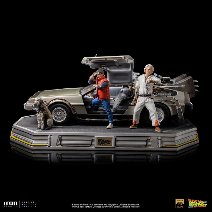 Iron Studios Back to the Future DeLorean (Full Set) 1/10 Art Scale Limited Edition Statue