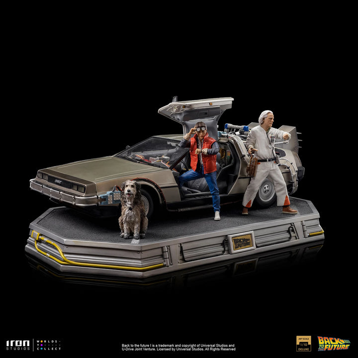 Iron Studios Back to the Future DeLorean (Full Set) 1/10 Art Scale Limited Edition Statue