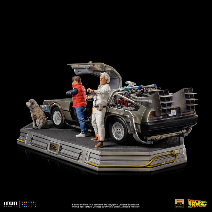 Iron Studios Back to the Future DeLorean (Full Set) 1/10 Art Scale Limited Edition Statue