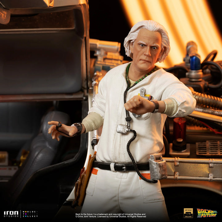 Iron Studios Back to the Future DeLorean (Full Set) 1/10 Art Scale Limited Edition Statue