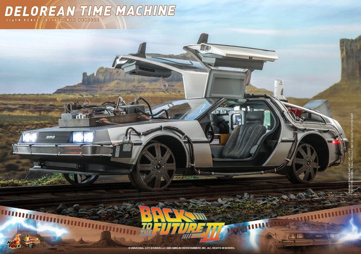 Hot Toys Back To The Future Part III DeLorean Time Machine 1/6th Scale Vehicle