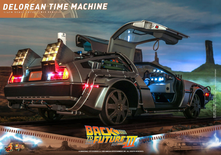 Hot Toys Back To The Future Part III DeLorean Time Machine 1/6th Scale Vehicle