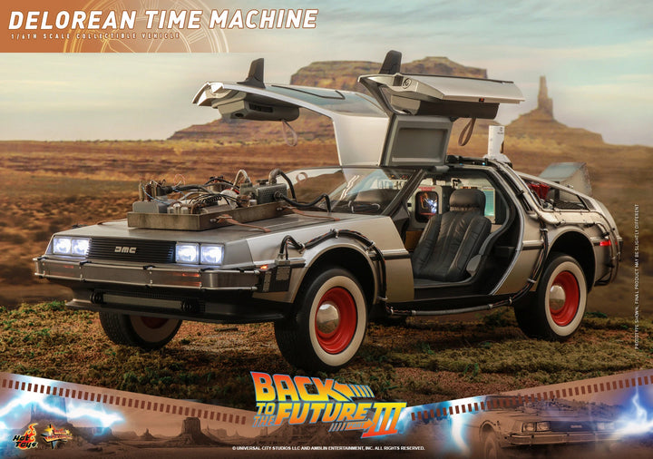 Hot Toys Back To The Future Part III DeLorean Time Machine 1/6th Scale Vehicle