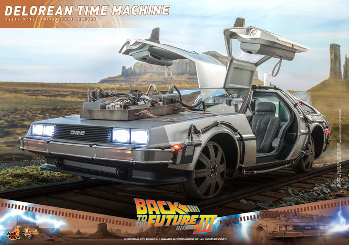 Hot Toys Back To The Future Part III DeLorean Time Machine 1/6th Scale Vehicle