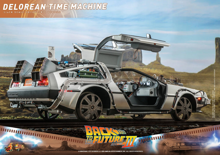 Hot Toys Back To The Future Part III DeLorean Time Machine 1/6th Scale Vehicle