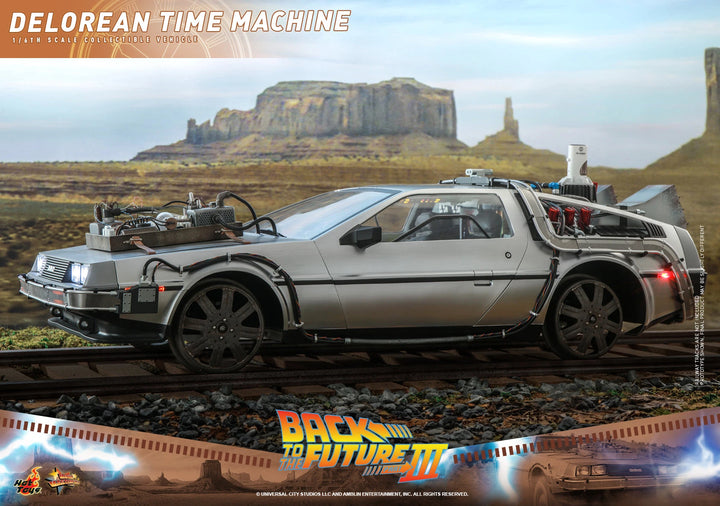 Hot Toys Back To The Future Part III DeLorean Time Machine 1/6th Scale Vehicle