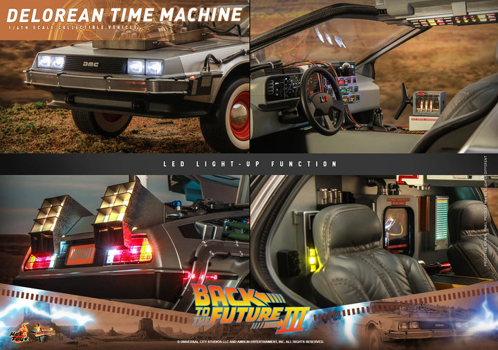 Hot Toys Back To The Future Part III DeLorean Time Machine 1/6th Scale Vehicle