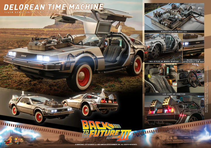Hot Toys Back To The Future Part III DeLorean Time Machine 1/6th Scale Vehicle