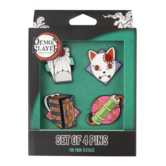 Demon Slayer Enamel Pin Badge Set of 4 Zinc Alloy alternate view