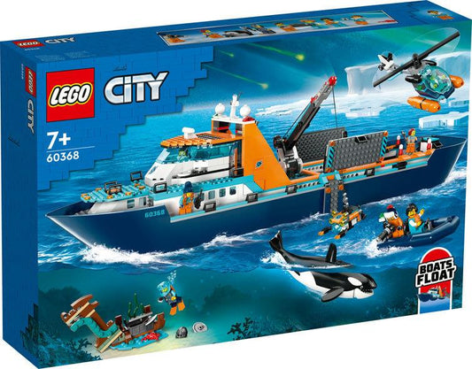 Lego City 60368 Artic Explorer Ship Floatable Toy Boat for Ages 7 & Up, alternate view