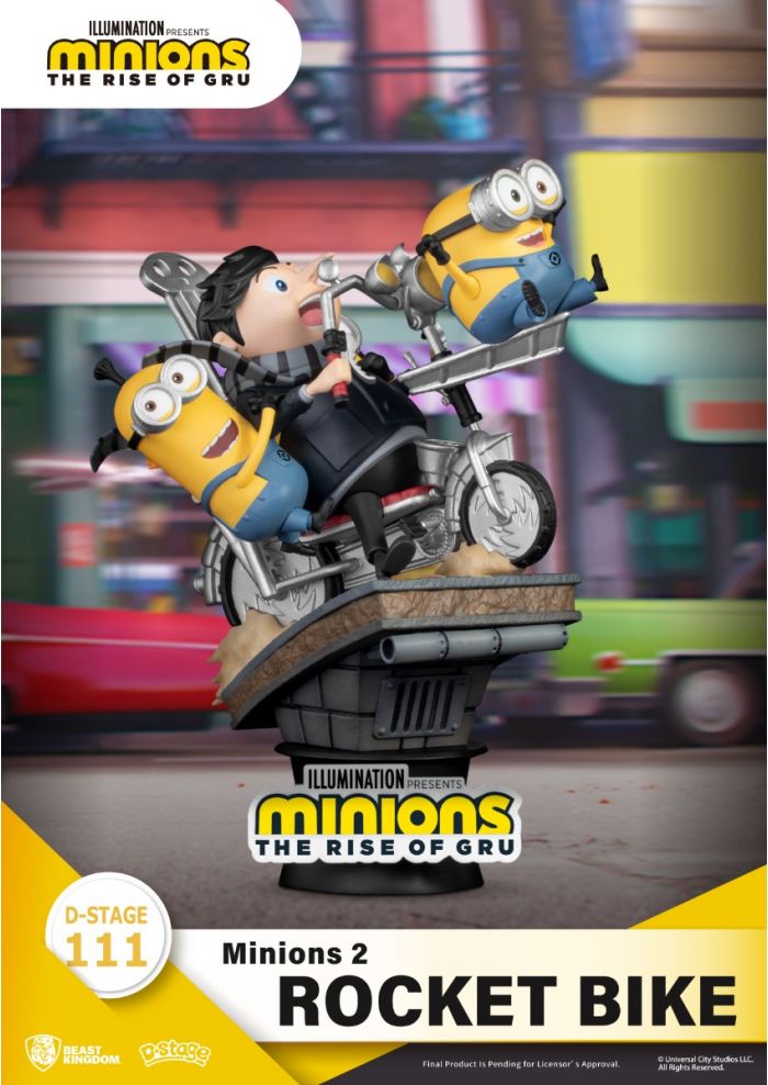 Beast Kingdom Gru's Bike with Minions Minions: The Rise of Gru D-Stage Figure