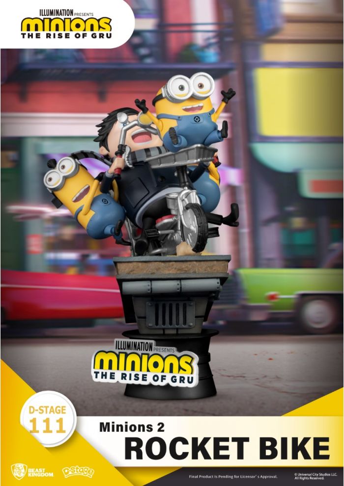 Beast Kingdom Gru's Bike with Minions Minions: The Rise of Gru D-Stage Figure