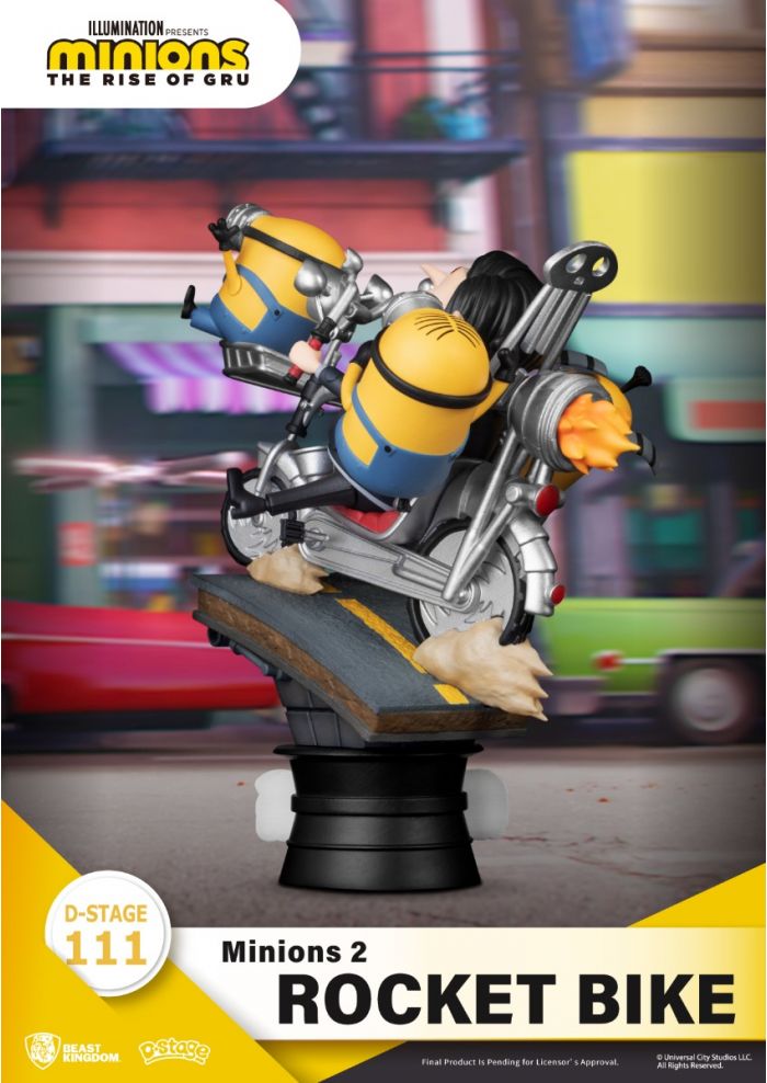 Beast Kingdom Gru's Bike with Minions Minions: The Rise of Gru D-Stage Figure