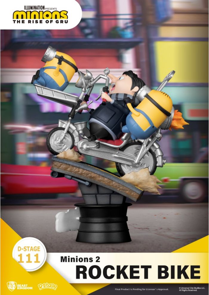 Beast Kingdom Gru's Bike with Minions Minions: The Rise of Gru D-Stage Figure