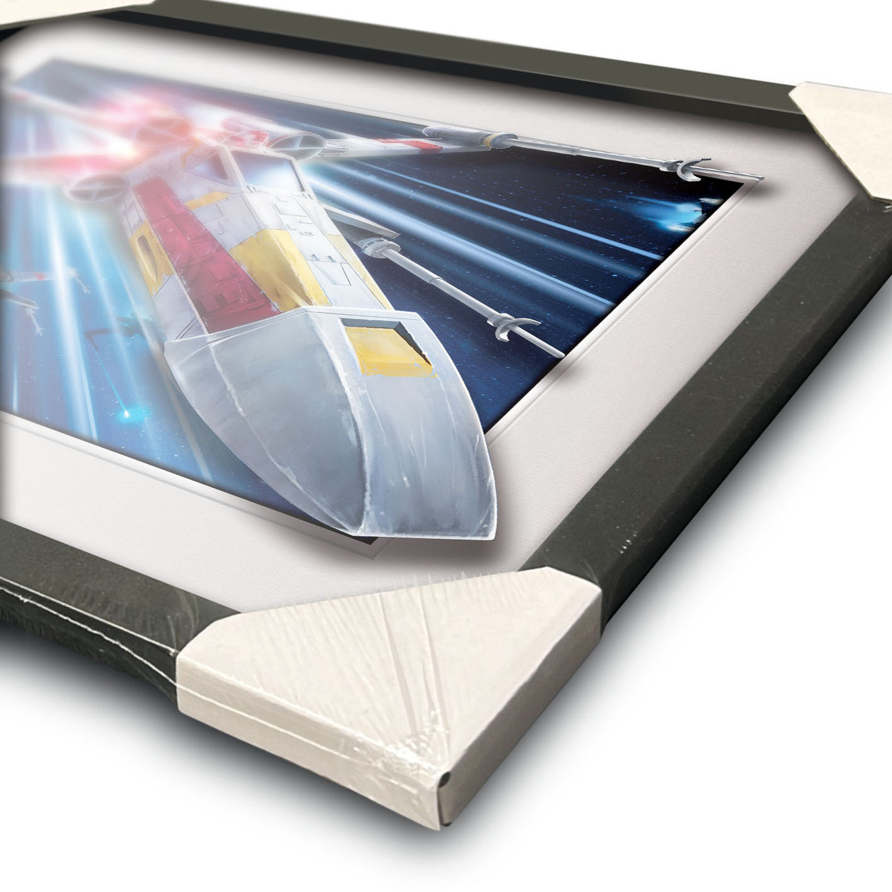 Star Wars X Wing Breakout 3D Effect Framed Collector Print
