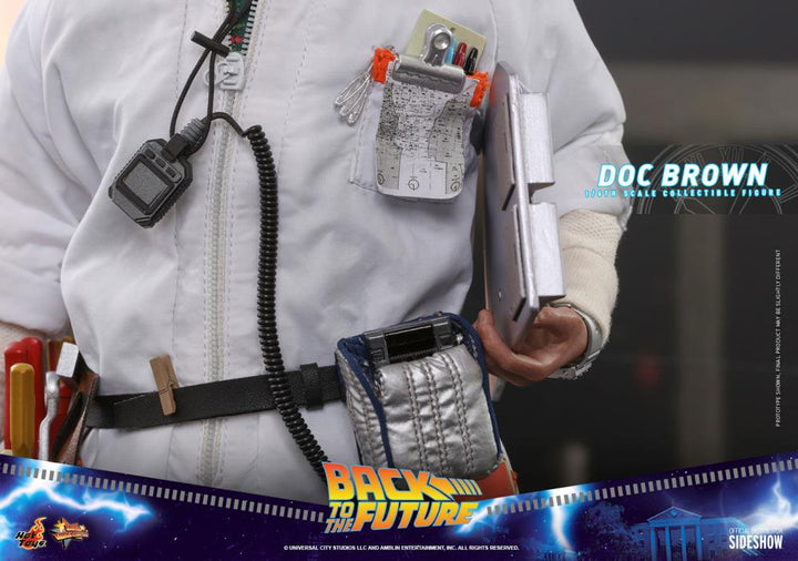 Hot Toys Back To The Future Doc Brown 1/6th Scale Movie Masterpiece Figure
