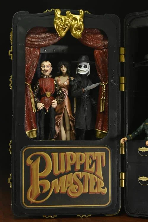 NECA Puppet Master Action Figure Set Leech Woman and Toulons Puppet Case