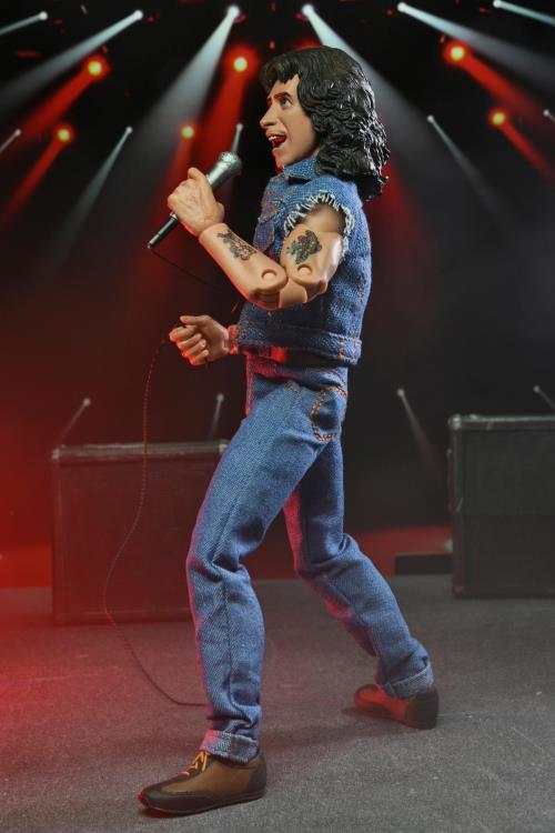 NECA AD/DC Bon Scott Highway To Hell 8" Clothed Action Figure