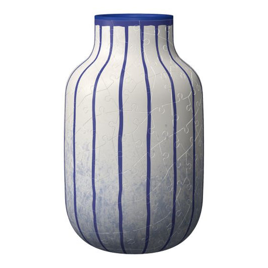 3D Puzzle Vase Striples - Blue