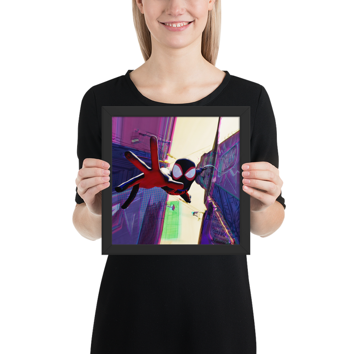Spider-Man Across the Spider-Verse Miles Morales Framed Poster