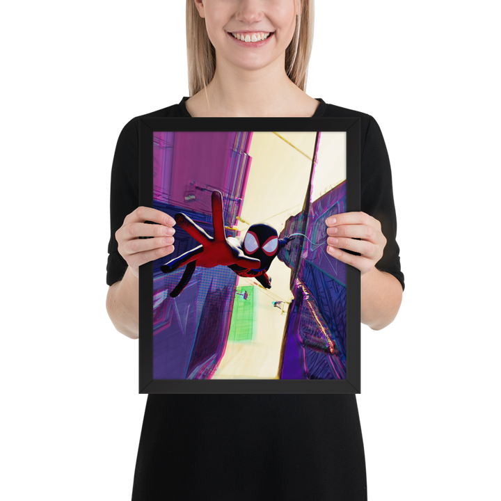 Spider-Man Across the Spider-Verse Miles Morales Framed Poster