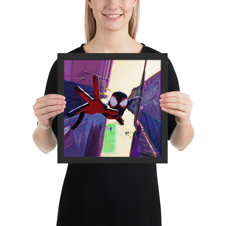 Spider-Man Across the Spider-Verse Miles Morales Framed Poster