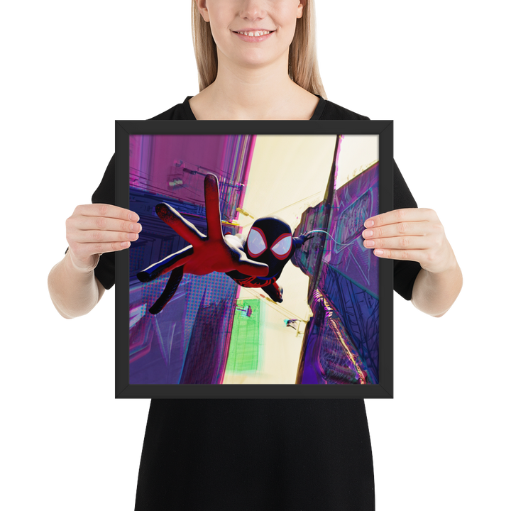 Spider-Man Across the Spider-Verse Miles Morales Framed Poster