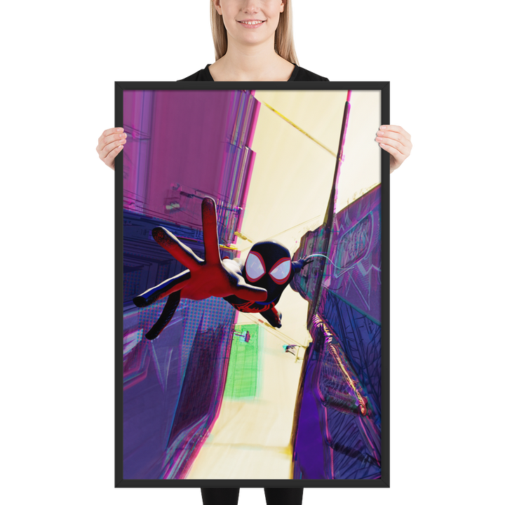 Spider-Man Across the Spider-Verse Miles Morales Framed Poster