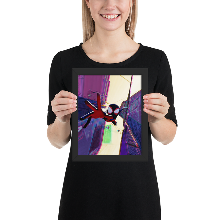 Spider-Man Across the Spider-Verse Miles Morales Framed Poster