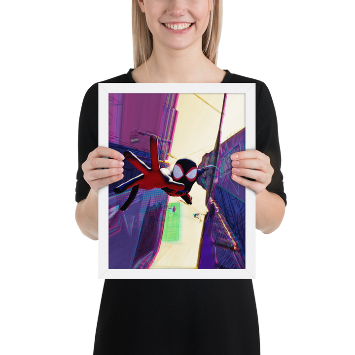 Spider-Man Across the Spider-Verse Miles Morales Framed Poster