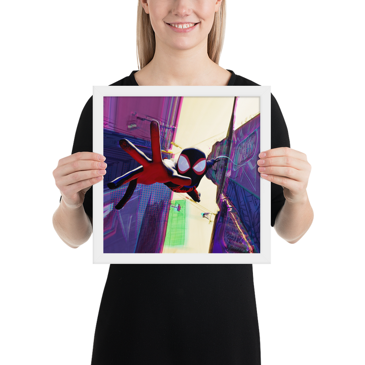 Spider-Man Across the Spider-Verse Miles Morales Framed Poster