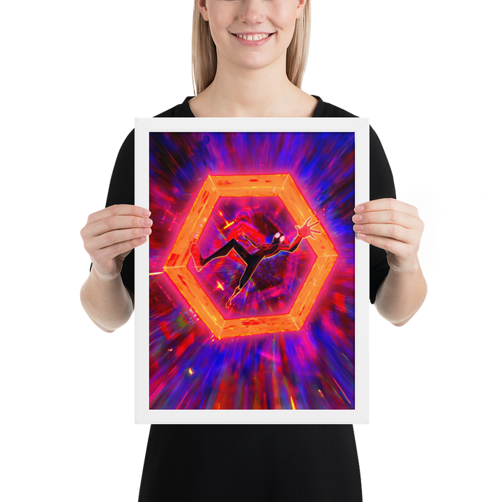 Spider-Man Across the Spider-Verse Miles Morales Framed Poster