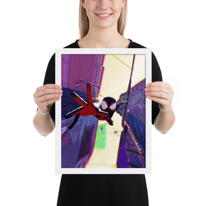 Spider-Man Across the Spider-Verse Miles Morales Framed Poster