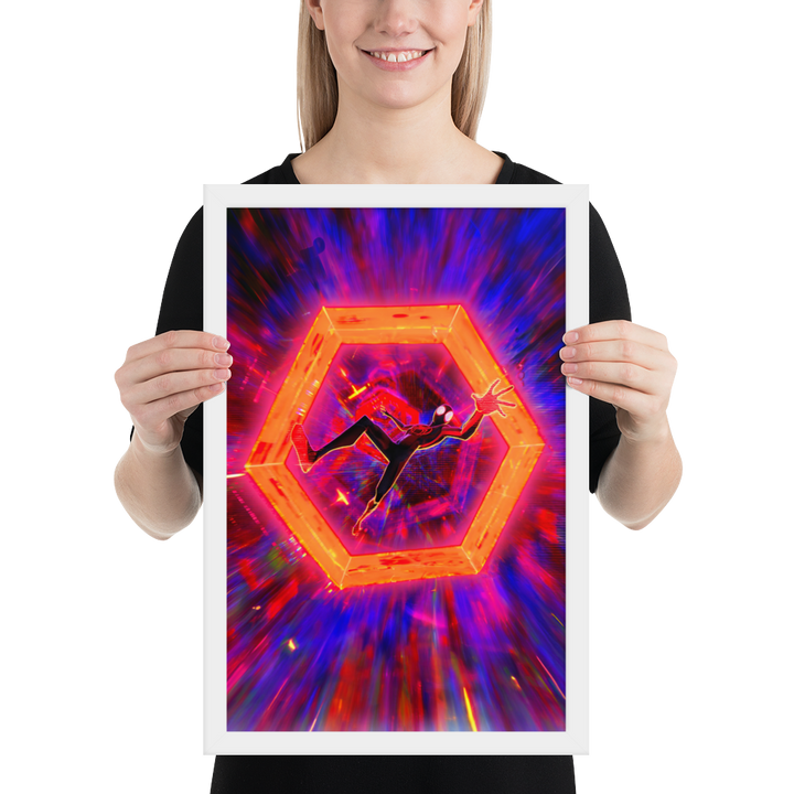 Spider-Man Across the Spider-Verse Miles Morales Framed Poster
