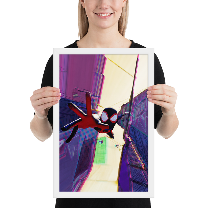 Spider-Man Across the Spider-Verse Miles Morales Framed Poster