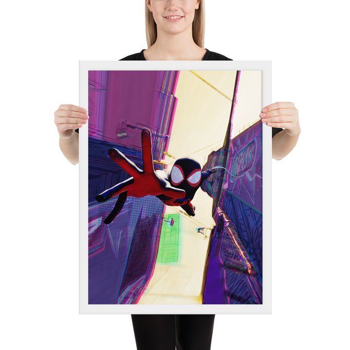 Spider-Man Across the Spider-Verse Miles Morales Framed Poster