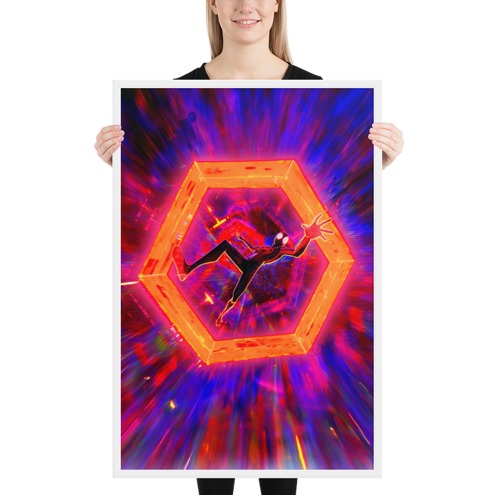 Spider-Man Across the Spider-Verse Miles Morales Framed Poster