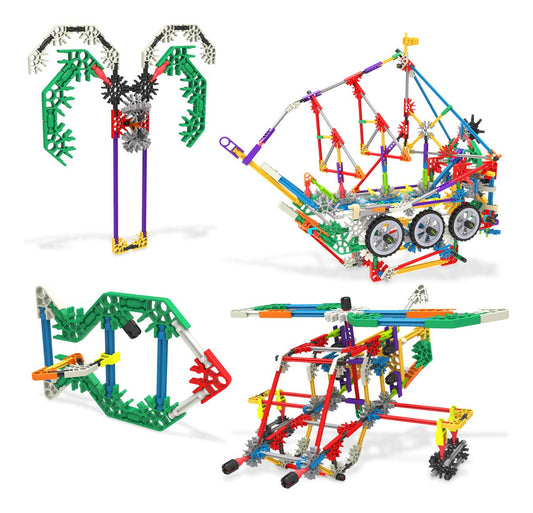 K'nex 408 Piece 80 Model Deluxe Set with Bag, alternate view