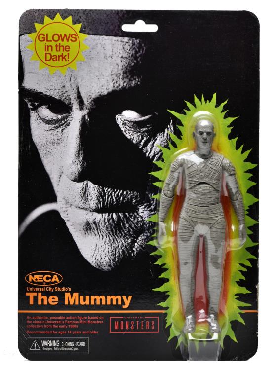 NECA Universal Monsters Retro Glow-In-The-Dark Set of 3 Action Figures