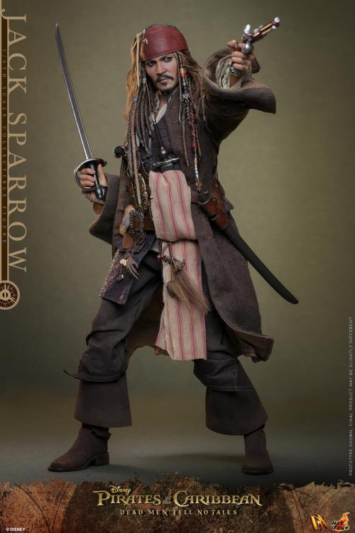 Hot Toys Pirates of the Caribbean Dead Men Tell No Tales Captain Jack Sparrow (Deluxe Version) 1/6th Scale Figure
