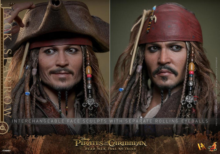 Hot Toys Pirates of the Caribbean Dead Men Tell No Tales Captain Jack Sparrow (Deluxe Version) 1/6th Scale Figure