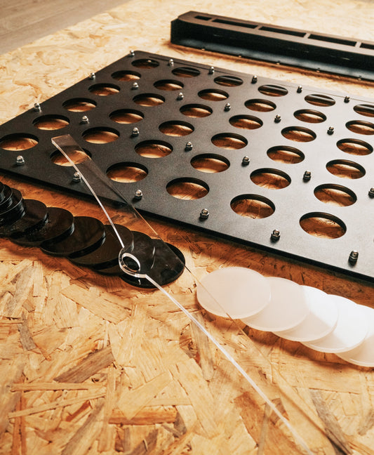 Connect 4 board stopper piece, alternate view