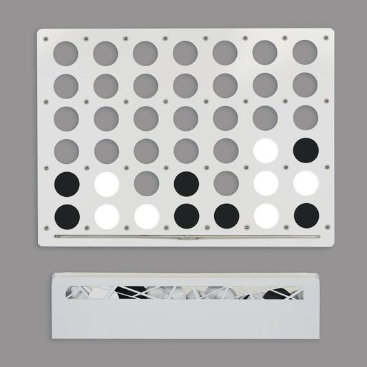 White Giant Four in a Row Wall Game, alternate view