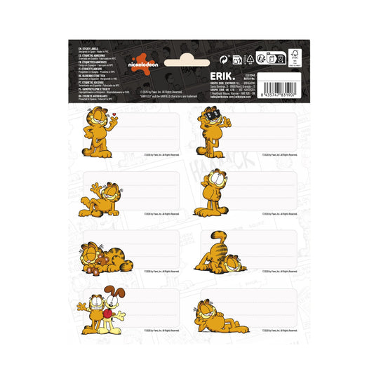 Garfield Glossy Self-Adhesive Labels Pack of 16 alternate view