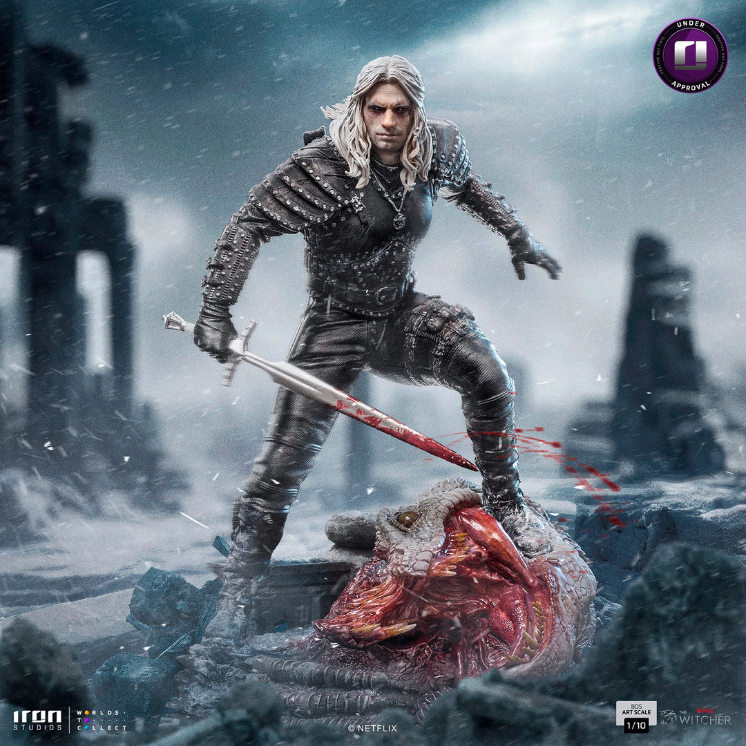 Iron Studios The Witcher Geralt of Rivia 1/10 Art Scale Statue