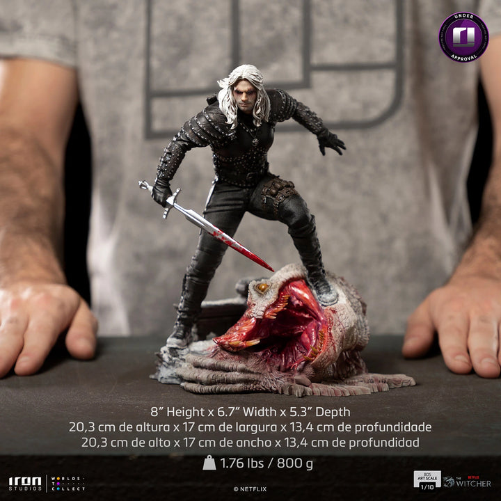 Iron Studios The Witcher Geralt of Rivia 1/10 Art Scale Statue