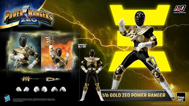 Power Rangers Zeo Threezero FigZero Gold Zeo Ranger 1/6 Scale Figure